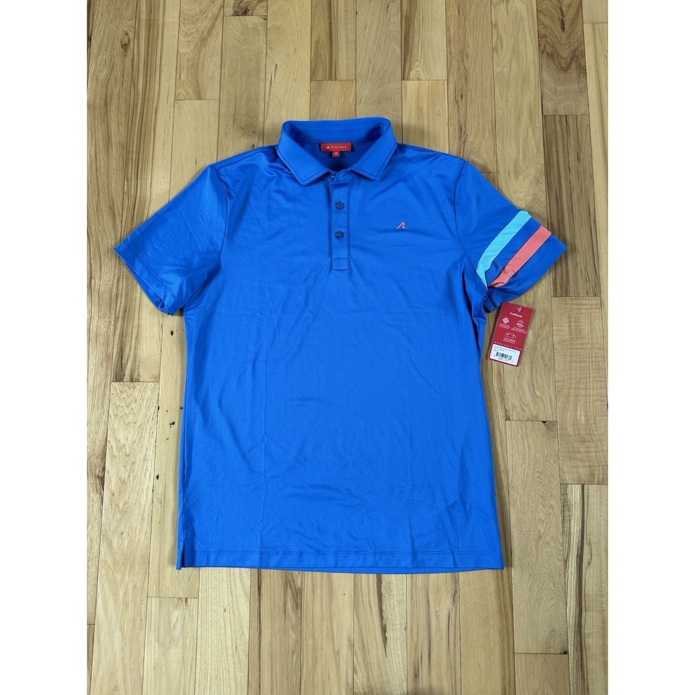 Redvanly Golf Polo Shirt Mens Size M Blue Marine Heyward Performance NWT